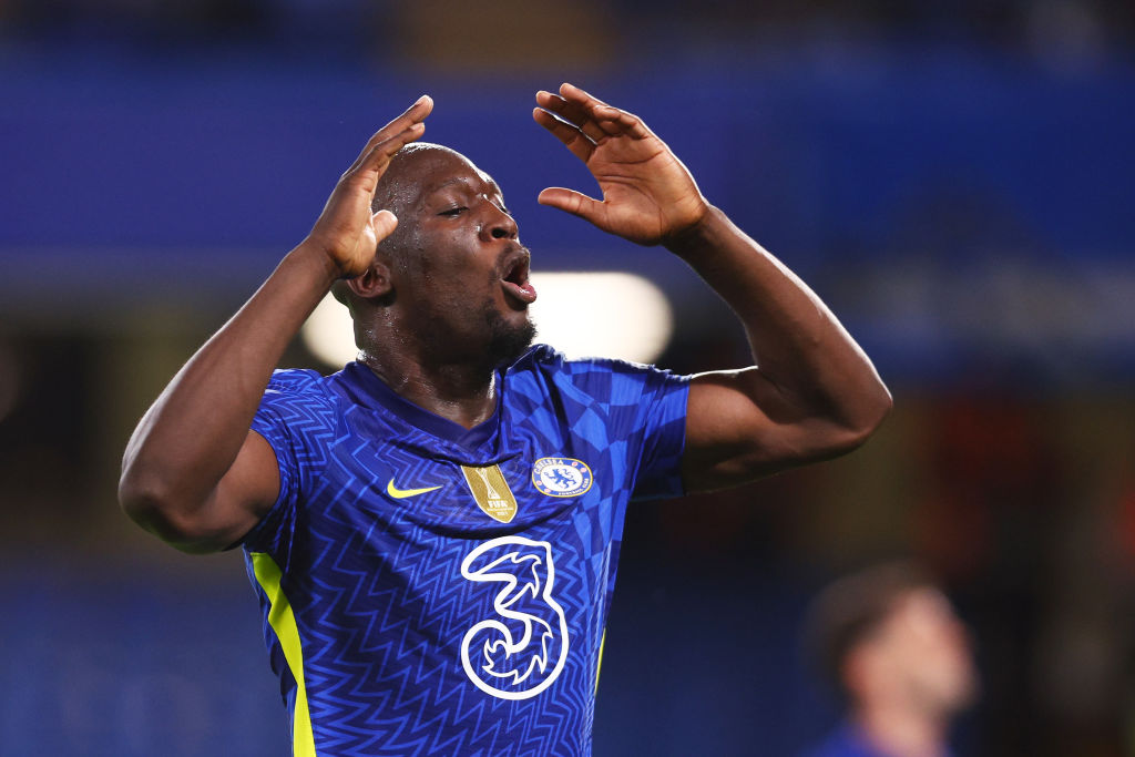 Romelu Lukaku pictured playing for Chelsea in May 2022